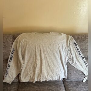 Calvin Klein Gray Long Sleeve Shirt